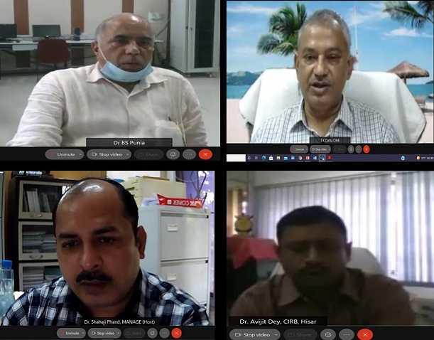 “Skills for Entrepreneurship Development in Buffalo Husbandry” organized during 24-27 August 2021