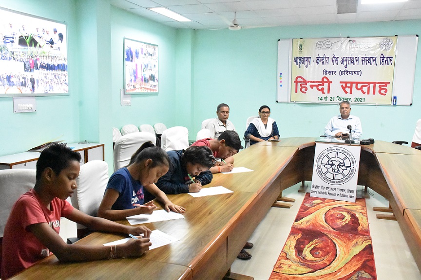 Celebration of Hindi week at ICAR-CIRB from 14 to 21 September.